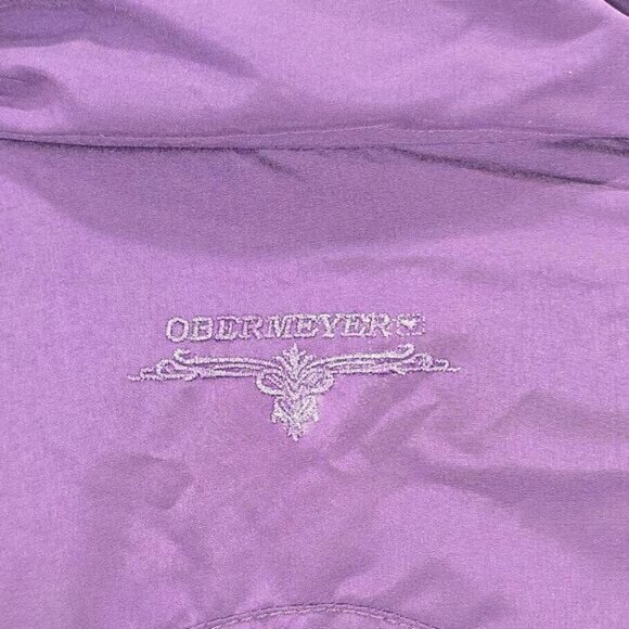 Vintage Obermeyer Thermolite Hooded Ski Suit 6 Purple Insulated Elastic Waist - Picture 6 of 16